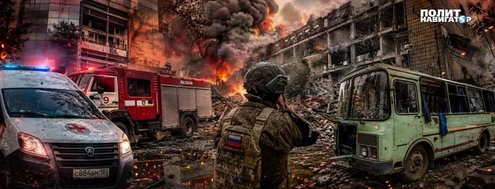 Удар по Донецку: ТРЦ в огне, автобус разбит. Последствия атак